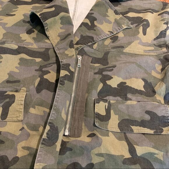 Umgee Camo Military Utility Jacket Zip Front Small - Picture 5 of 7